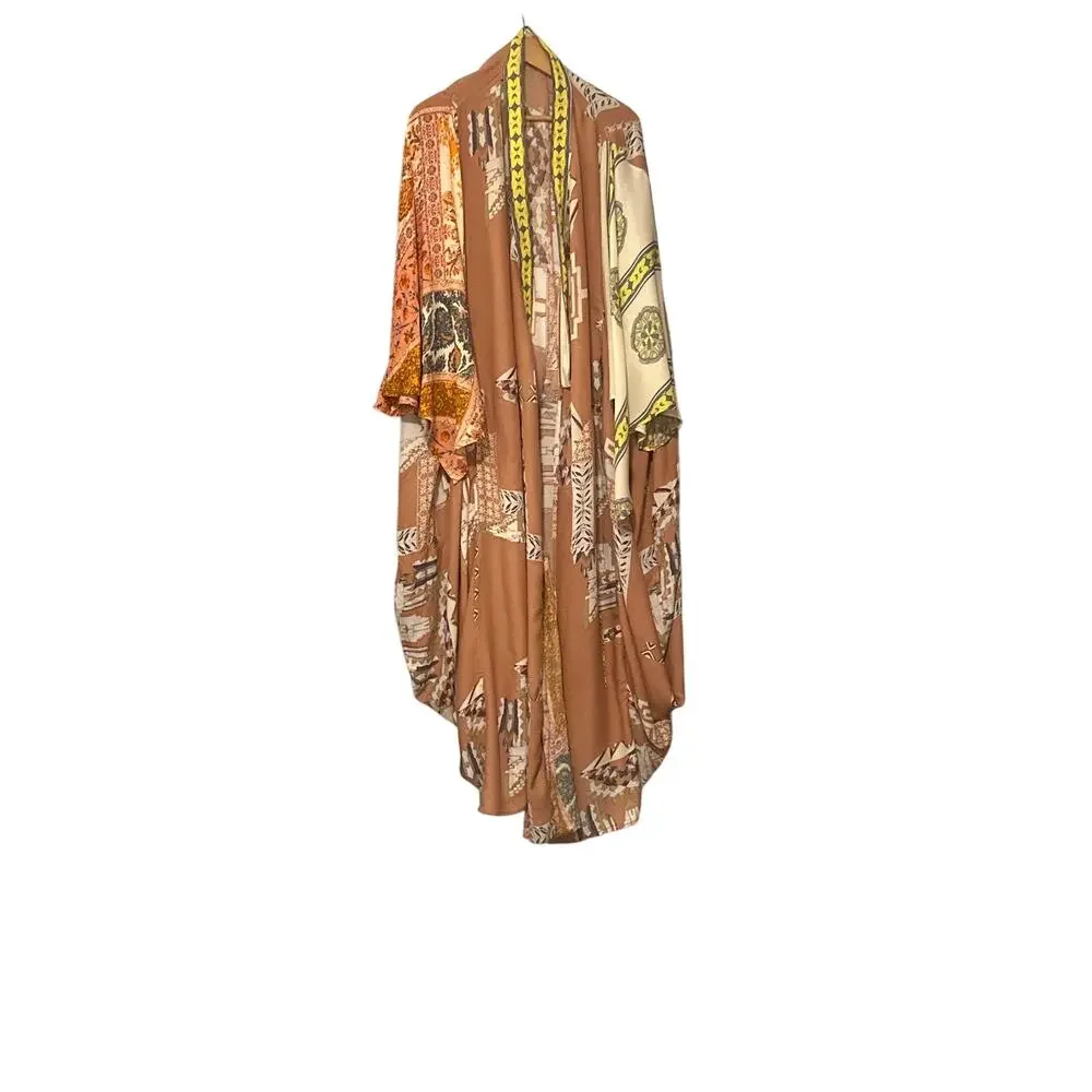 Free People Oh No Kimono. Beachy, Fedtival, Boho, Flowy, Quiet Luxury - Picture 2 of 10